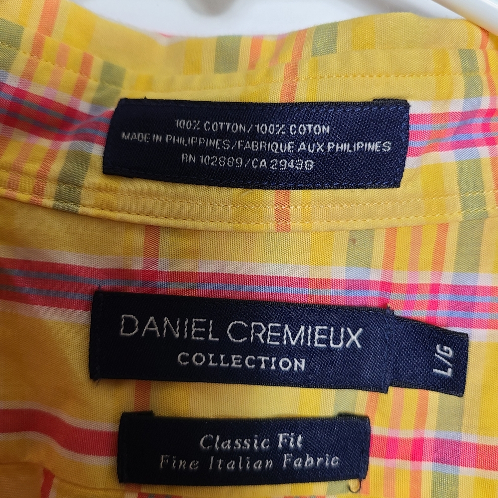 Colorful Daniel Cremieux Short Sleeve Plaid Shirt - Picture 3 of 6